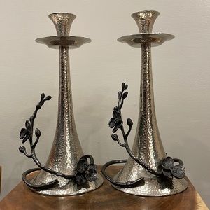 Michael Aram Black Orchid Taper Candleholders
